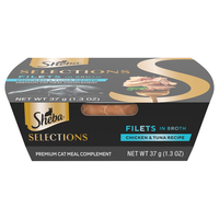 SHEBA Selections Chicken & Tuna Filets in Broth Cat Meal Complement