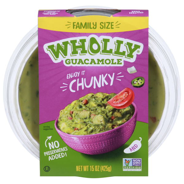 Wholly Guacamole Medium Chunky Guacamole Family Size