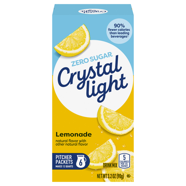 Crystal Light Pitcher Packets Lemonade Drink Mix - 6 ct