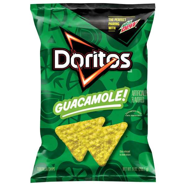 Doritos Guacamole Flavored Tortilla Chips