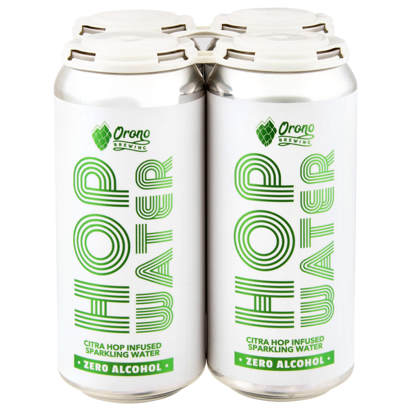 Orono Brewing Hop Water Non-Alcoholic Infused Sparkling Water - 4 pk