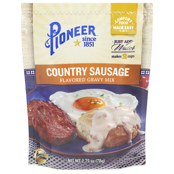 Pioneer Country Sausage Flavor Gravy Mix Packet
