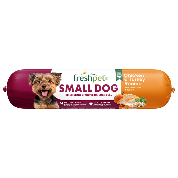 Freshpet Small Breed Chicken & Turkey Recipe Dog Food Refrigerated