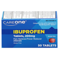 CareOne Ibuprofen 200 mg Pain/Fever Relief Tablets