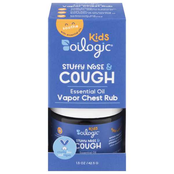 Oilogic Kids Stuffy Nose & Cough Vapor Chest Rub