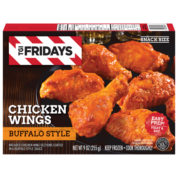 TGI Fridays Buffalo Style Chicken Wings Snack Size Frozen