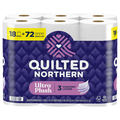 Quilted Northen Ultra Plush Mega Roll 3-Ply Toilet Paper Unscented - 18 ct