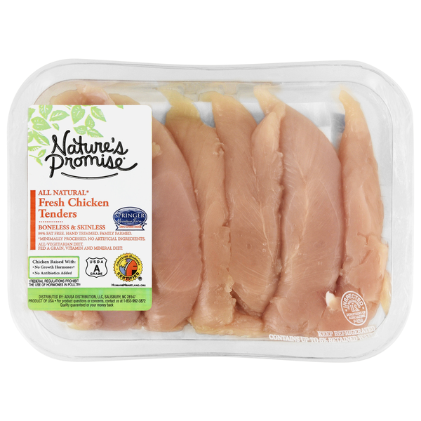 Nature's Promise All Natural Boneless & Skinless Chicken Tenders Fresh