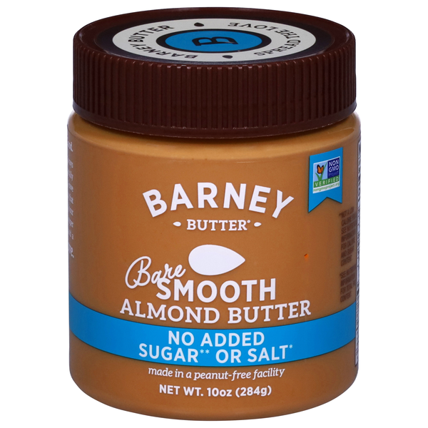 Barney No Added Sugar or Salt Bare Smooth Almond Butter