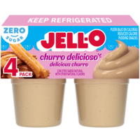 Jell-O Zero Sugar Churro Delicioso Pudding Cups - 4 ct | Giant Food