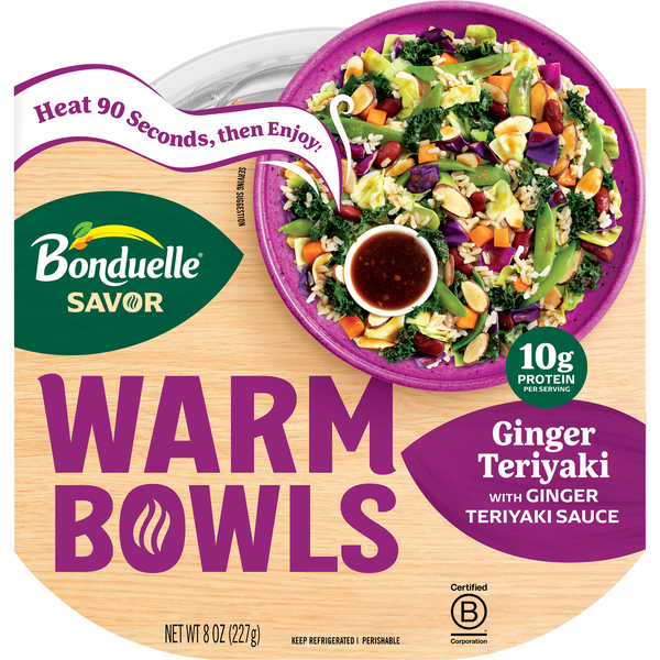 Bonduelle Savor Warm Bowls Ginger Teriyaki