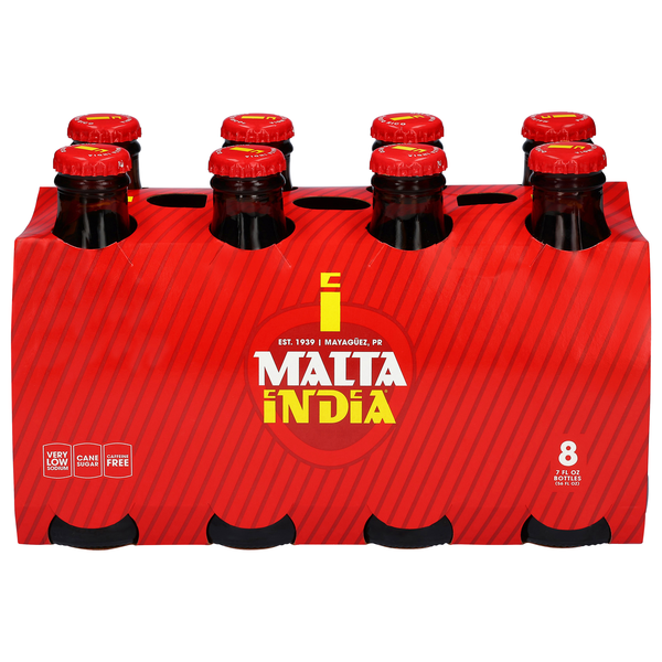 Malta India Malt Beverage Non Alcoholic - 8 pk