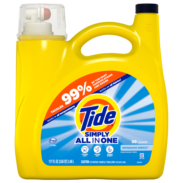 Tide Simply All in One Refreshing Breeze Liquid Laundry Detergent