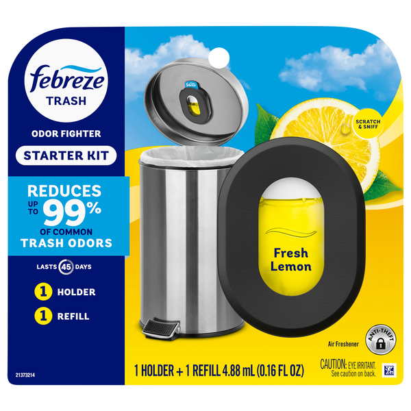 Febreze Trash Fresh Lemon Air Freshener Holder & Refill