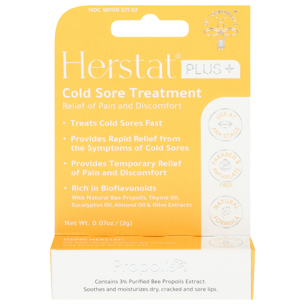 Herstat Plus Cold Sore Treatment