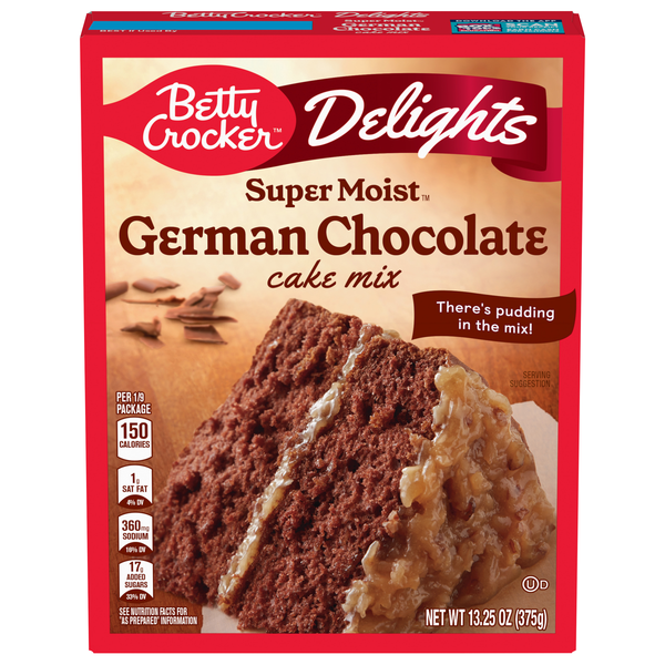 Betty Crocker Delights Super Moist German Chocolate Cake Mix