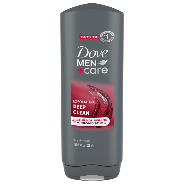 Dove Men+Care Deep Clean Exfoliating Body + Face Wash