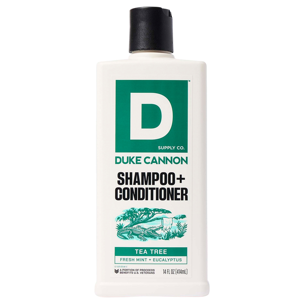 Duke Cannon Tea Tree Fresh Mint + Eucalyptus 2-in-1 Shampoo & Conditioner
