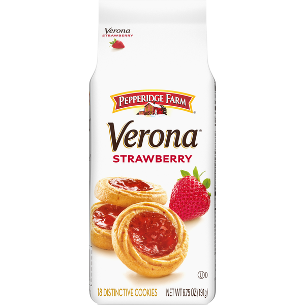 Pepperidge Farm Verona Cookies Strawberry - 18 ct