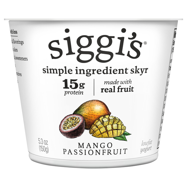 siggi's Mango Passionfruit Icelandic Cream-Skyr Whole Milk Yogurt