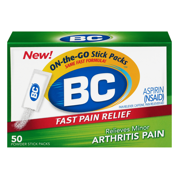 Save on BC OntheGo Stick Packs Aspirin Powder Order Online Delivery