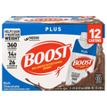 BOOST Plus Rich Chocolate 14g protein Balanced Nutritional Drink - 12 pk