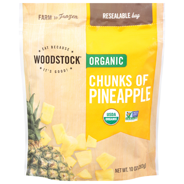 Woodstock Organic Pineapple Chunks Frozen