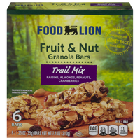 Food Lion Fruit & Nut Trail Mix Bars - 6 ct