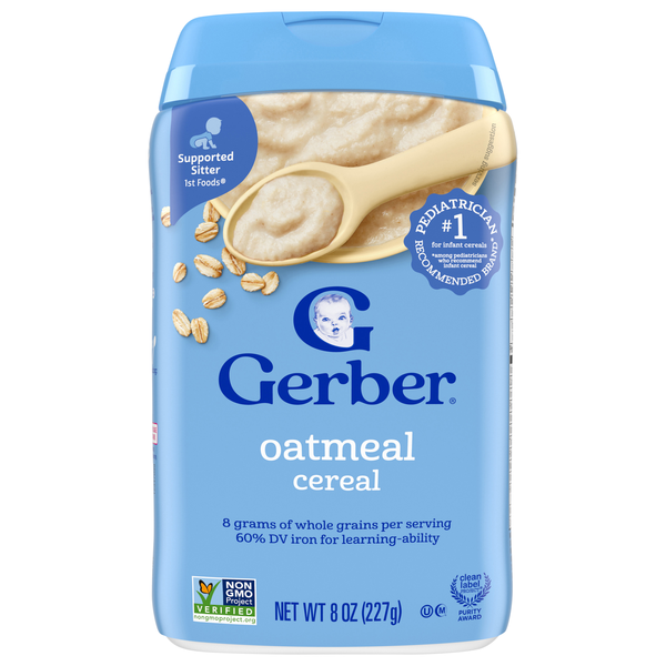 Gerber Grain & Grow 1st Food Oatmeal Baby Cereal