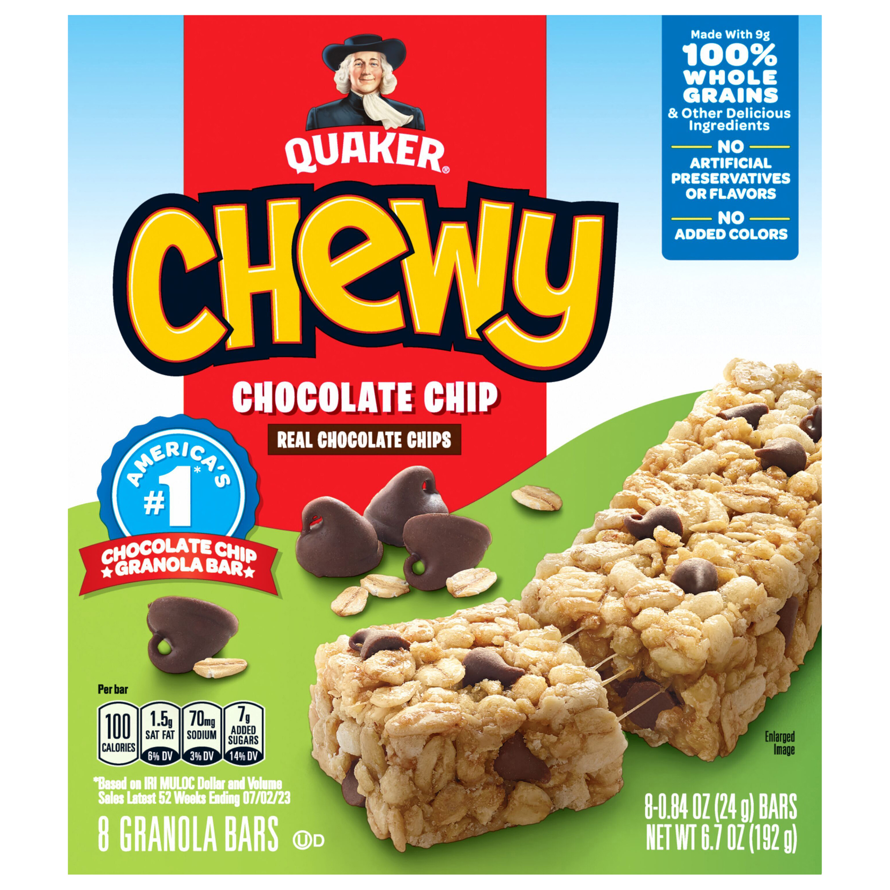 Quaker Quaker Chewy Granola Bars Chocolate Chip - 8 ct