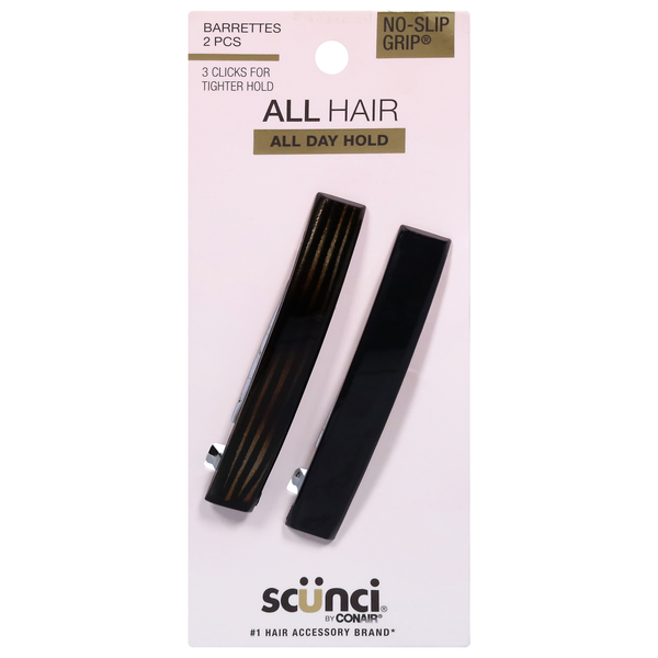 Scunci No Slip Grip Barrettes