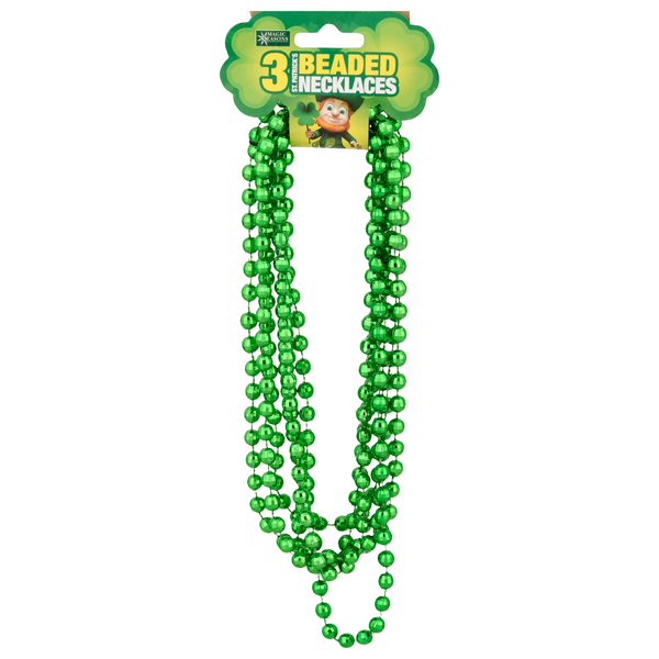 Magic Seasons St. Patrick's Beaded Necklaces Green