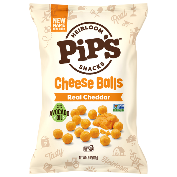 Pipcorn Real Cheddar Cheese Balls