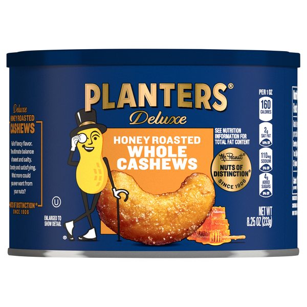 Planters Deluxe Whole Honey Roasted Cashews