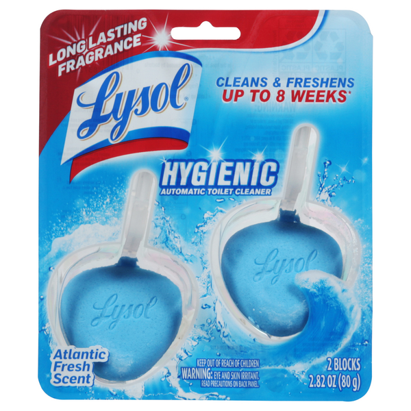 Lysol - Click Gel Automatic Toilet Bowl Cleaner, Ocean Fresh, 6/Box, 4 Boxes/Carton | MSC Direct