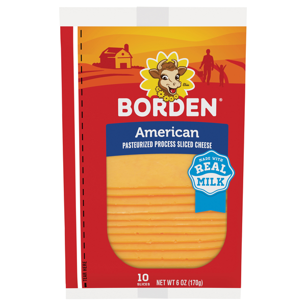 Borden American Cheese Slices - 10 ct