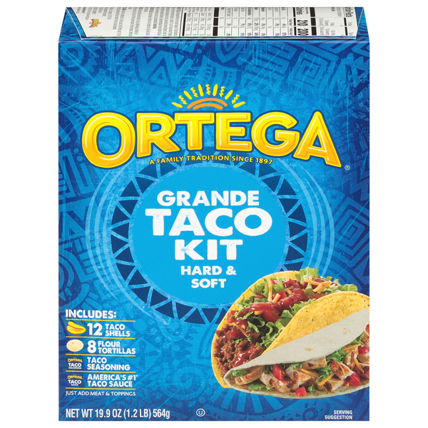 Ortega Hard & Soft Grande Taco Dinner Kit - 20 ct