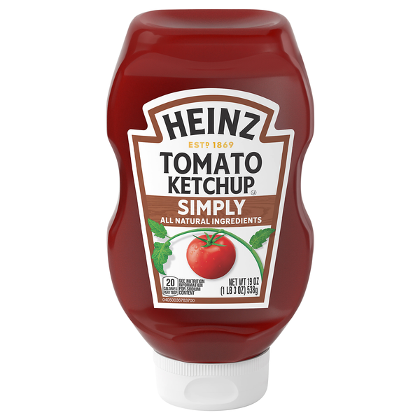 Heinz Simply Tomato No Artificial Sweeteners Ketchup