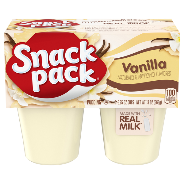 Snack Pack Vanilla Pudding Cups - 4 ct