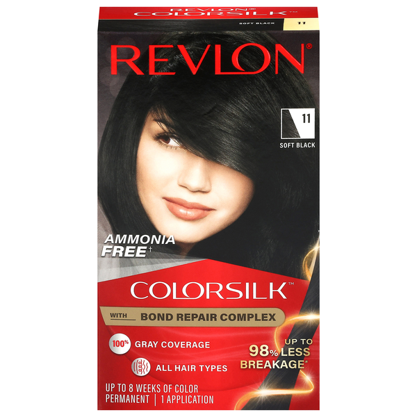 Revlon ColorSilk Permanent Hair Color Soft Black 11