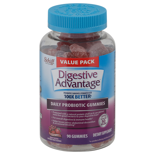 Schiff Digestive Advantage Superfruit Blend Daily Probiotic Gummies