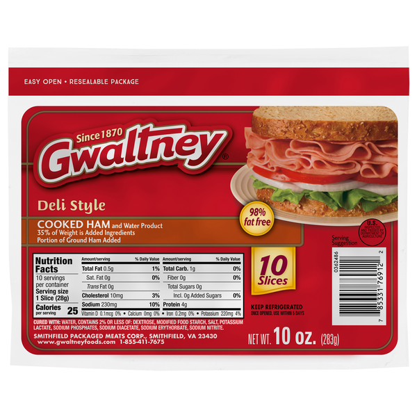 Gwaltney Deli Style Cooked Ham