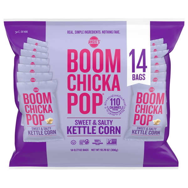 Angie's BOOMCHICKAPOP Gluten Free Sweet & Salty Kettle Corn Popcorn 14 ct