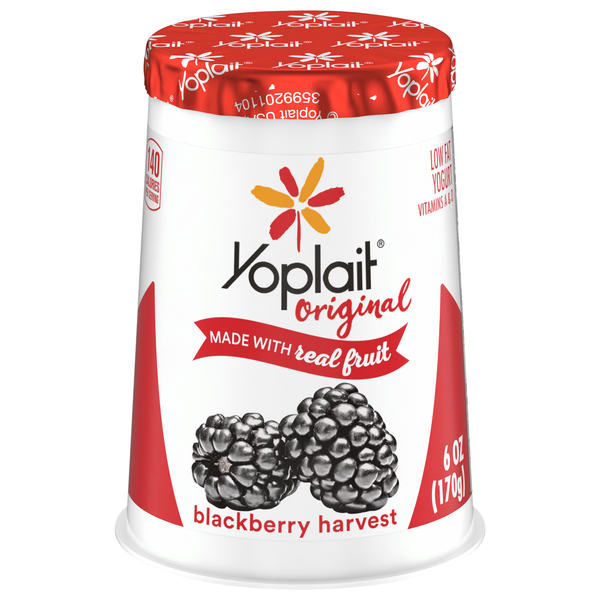 Yoplait Original Low Fat Blackberry Harvest Yogurt Cup