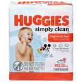 Huggies Simply Clean Fragrance Free Baby Wipes Pop-Top 64 ct ea - 3 pk