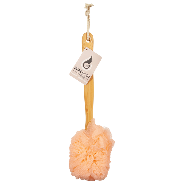 Pure Body Naturals Bamboo Laponge Brush Orange