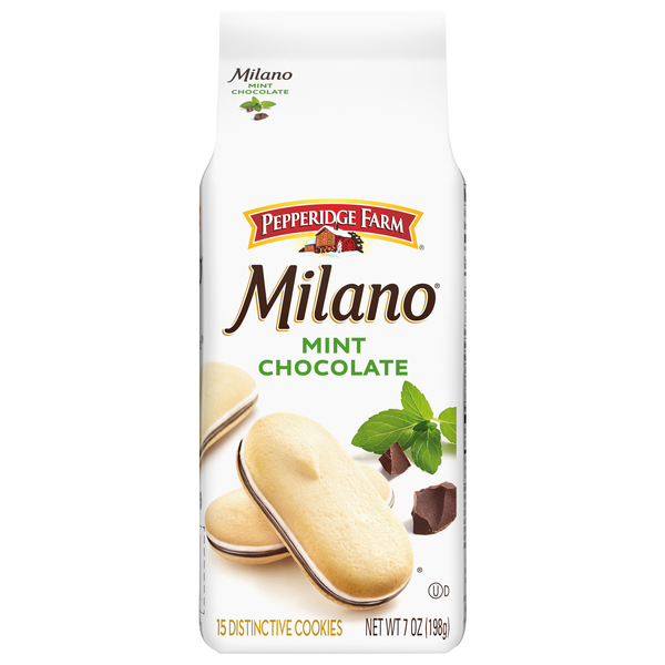 Pepperidge Farm Milano Mint Chocolate Sandwich Cookies - 15 ct