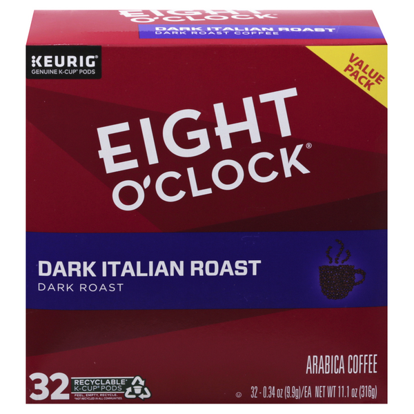 Save on Eight O'Clock Coffee Dark Italian Roast KCups Value Pack Order