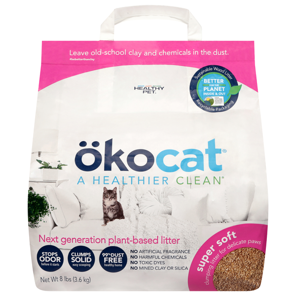 Healthy Pet Okocat Next Generation Plant-Based Super Soft Cat Litter