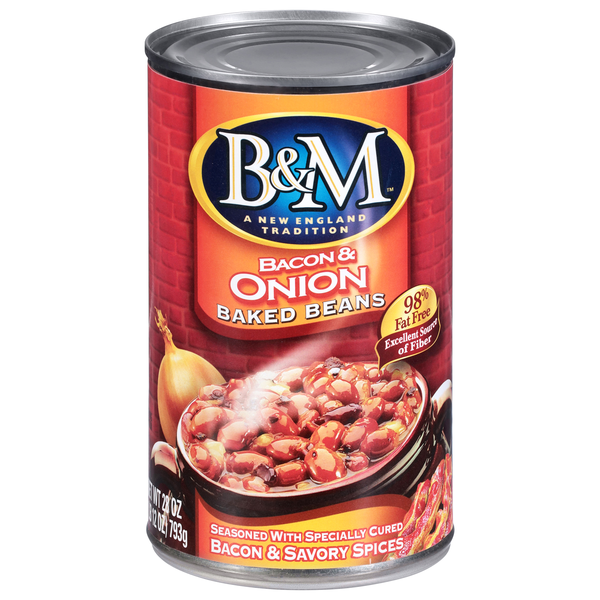 B&M 98% Fat Free Bacon & Onion Baked Beans